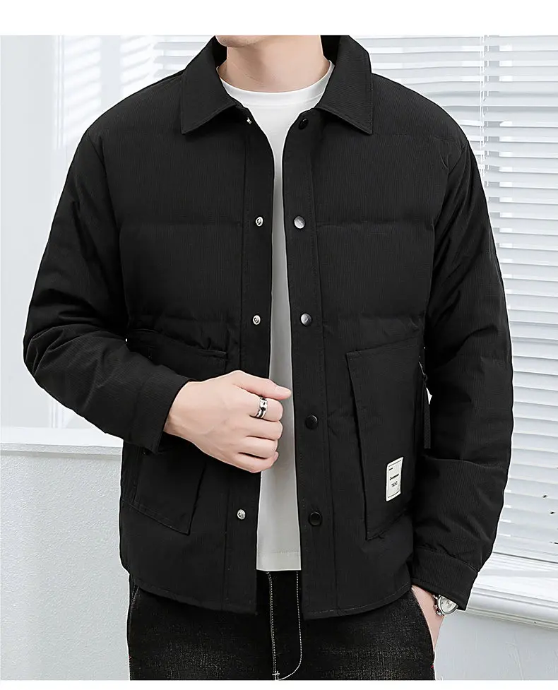Neu eingetroffen: Herren-Freizeit-Daunenjacken 2026 – Herbst/Winter Einreiher-Puffermäntel, winddichte, warme Streetwear-Steppkleidung – Detail 13