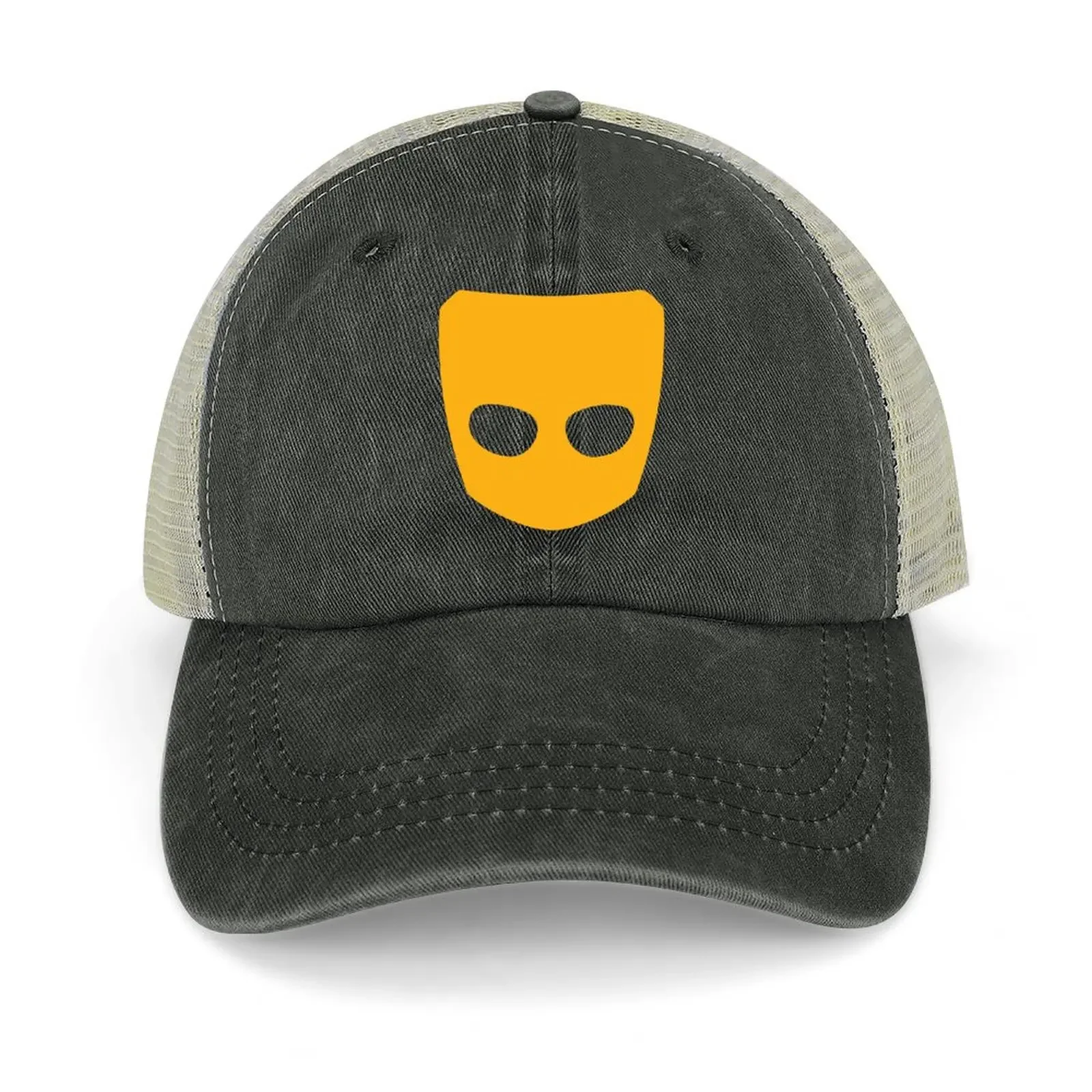 

Grindr Logo Cool Graphic Cowboy Hat Bobble Hat Trucker Cap Women's Beach Outlet 2024 Men's