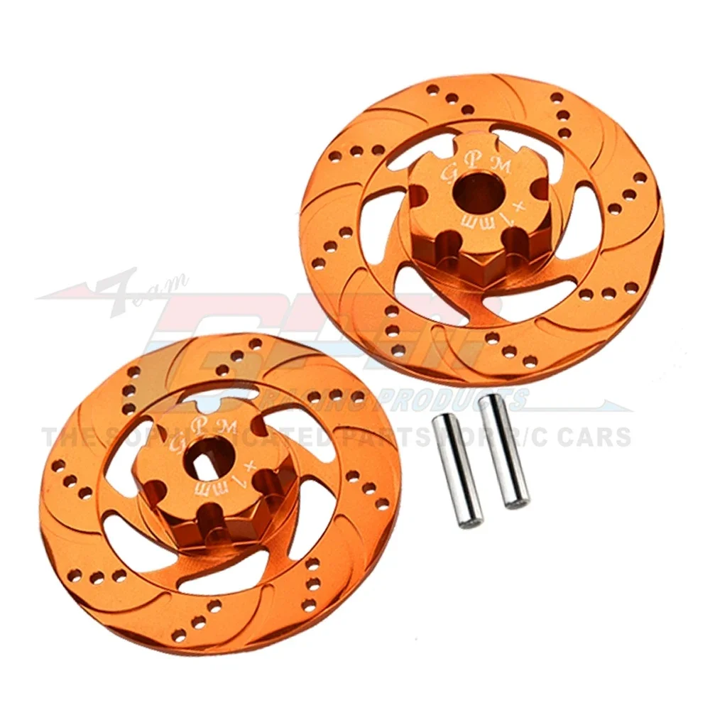 GPM for Traxxas 1/7 UDR Unlimited Desert Racer Race Truck 85076-4 85086-4 Metal Aluminum +1MM Wheel Hubs Brake Disc 8569 8568