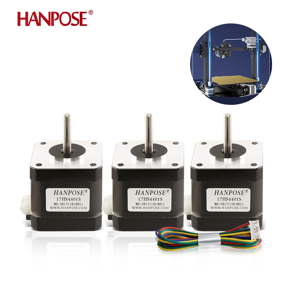 

Nema17 Stepper Motor 42 motor 42BYGH 40N.CM 1.7A 17HS4401S+TB6600 motor for CNC 3D printer 4-lead Nema 17 motor