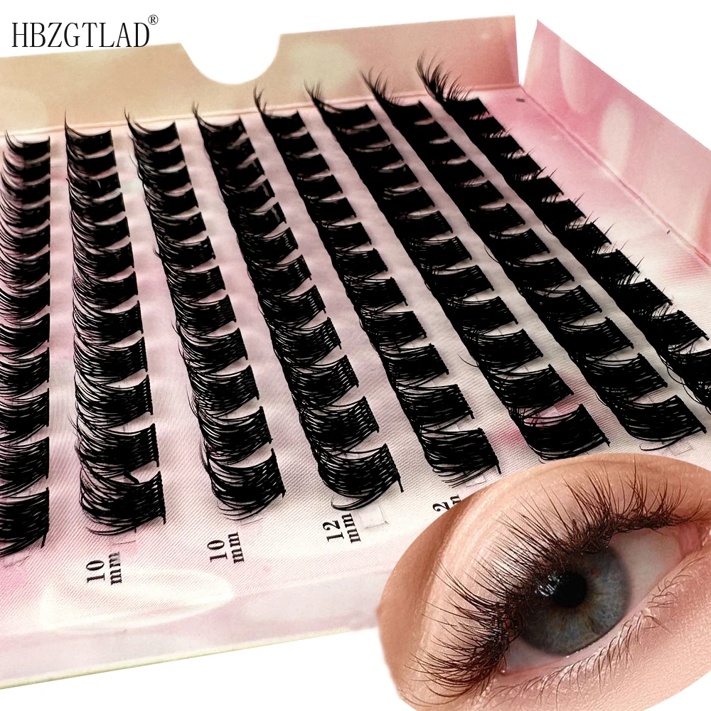 NEW Natural Soft Segmented False Bundles Eyelashes DIY Individual Clusters Lash Extensions Faux Mink Fake Bunches Lashes