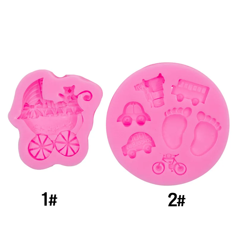 Baby Stroller Feet DIY Baby Feast Cake Decoration Mold 15-843