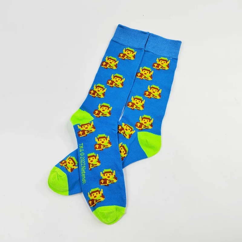 Zeldaes Tears of The Kingdom Anime Socks Cosplay Men Figure Print Adult Cotton Long Casual Sock Kawaii Sock Kids Gift view 4
