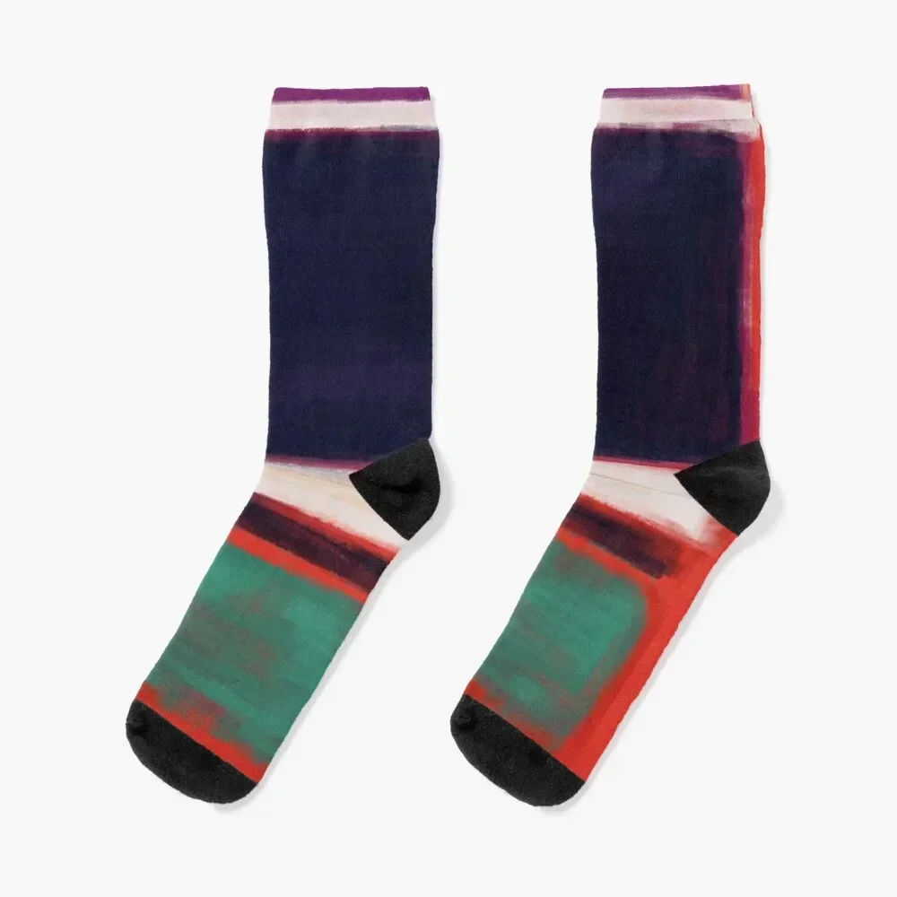 Rothko Inspired #12 Socks Lots christmas stocking football Designer Man Socks Women's