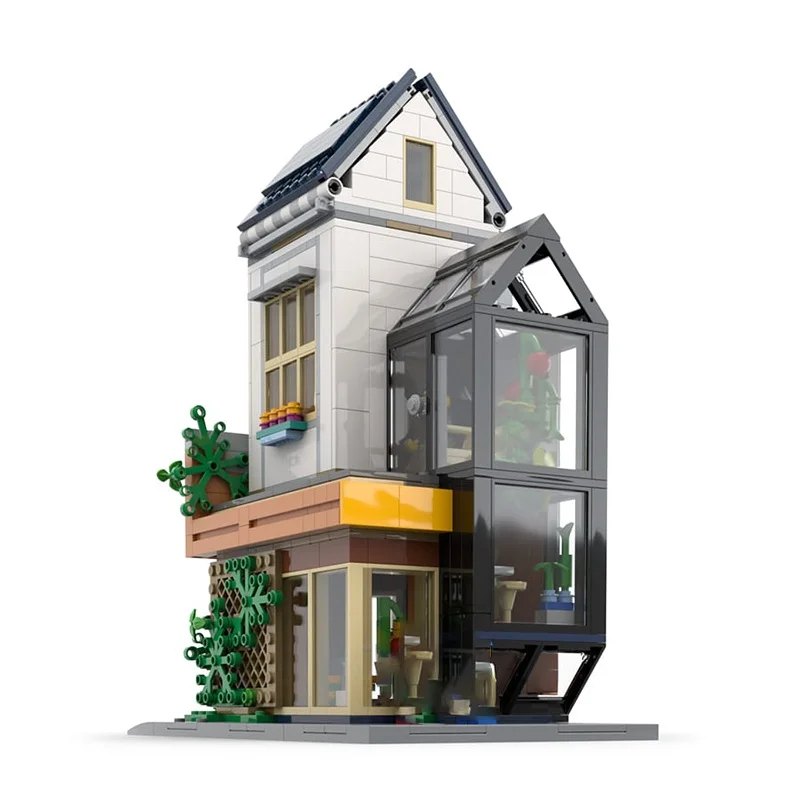 776 قطعة MOC حديقة البيت وحدات نموذج اللبنات البناء هدايا عيد الميلاد تجميع اللعب التعليم الطوب الاطفال عيد ميلاد #2