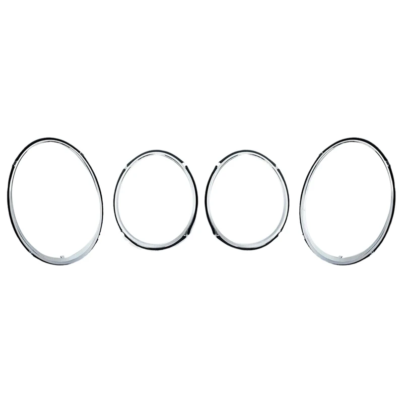 

4 Pcs Electroplated Bright Strip Headlight Ring Frame For Bentley Continental Flying Spur 2005-2013