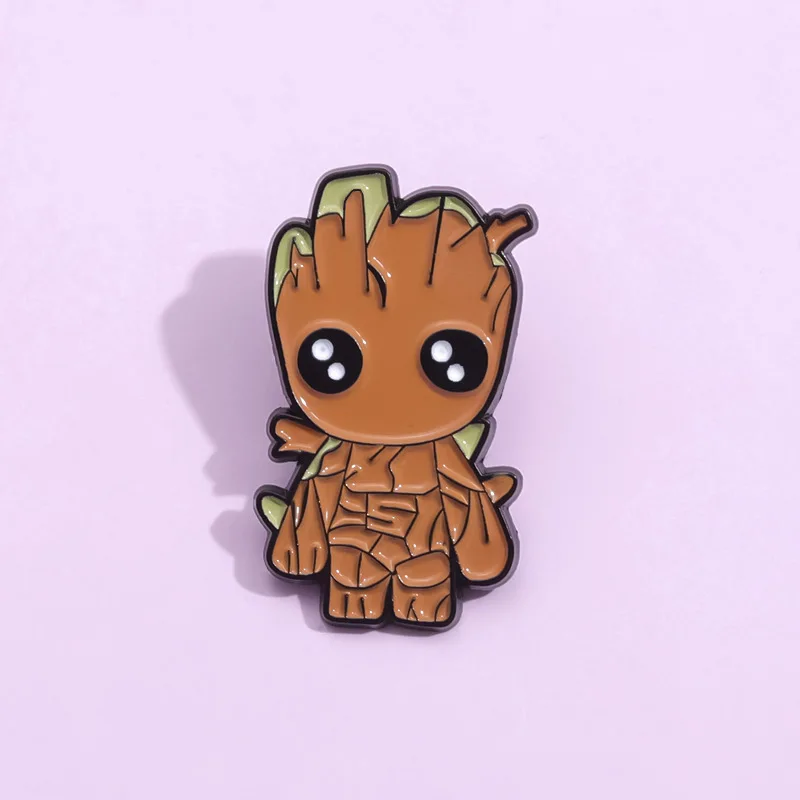 Creative film and television peripheral cartoon character guard team Enamel Pins Fun Woodman Brooche Accessories Jewelry Gifs