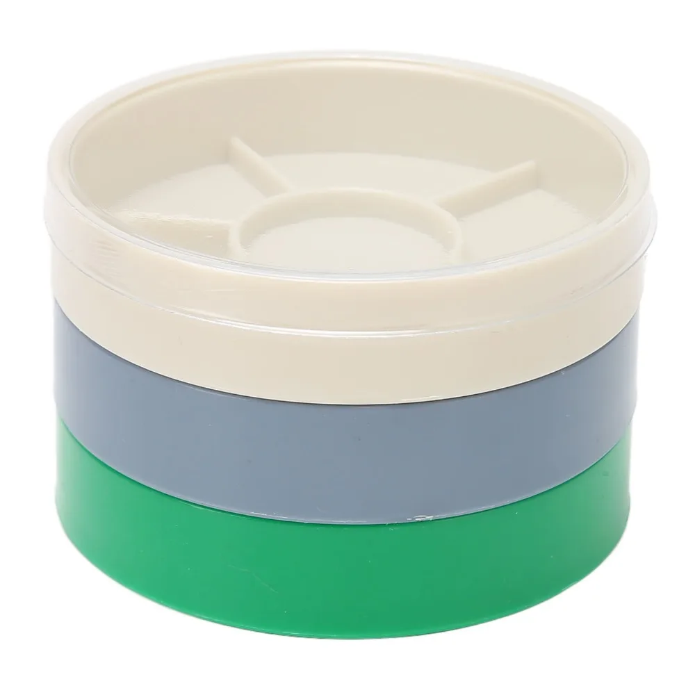 5 Layer Design Watch Parts Storage Box Round Shape Colorful Compartments Watch Parts Container Portable Case Plastic Material