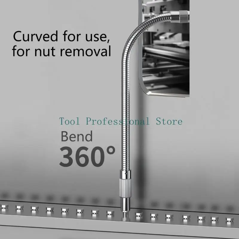 57QF High Torques Alloy Steel Shafts Extenders 150mm 200mm 300mm Suitable for Power Tool Flexible Shafts for Complex Tasks