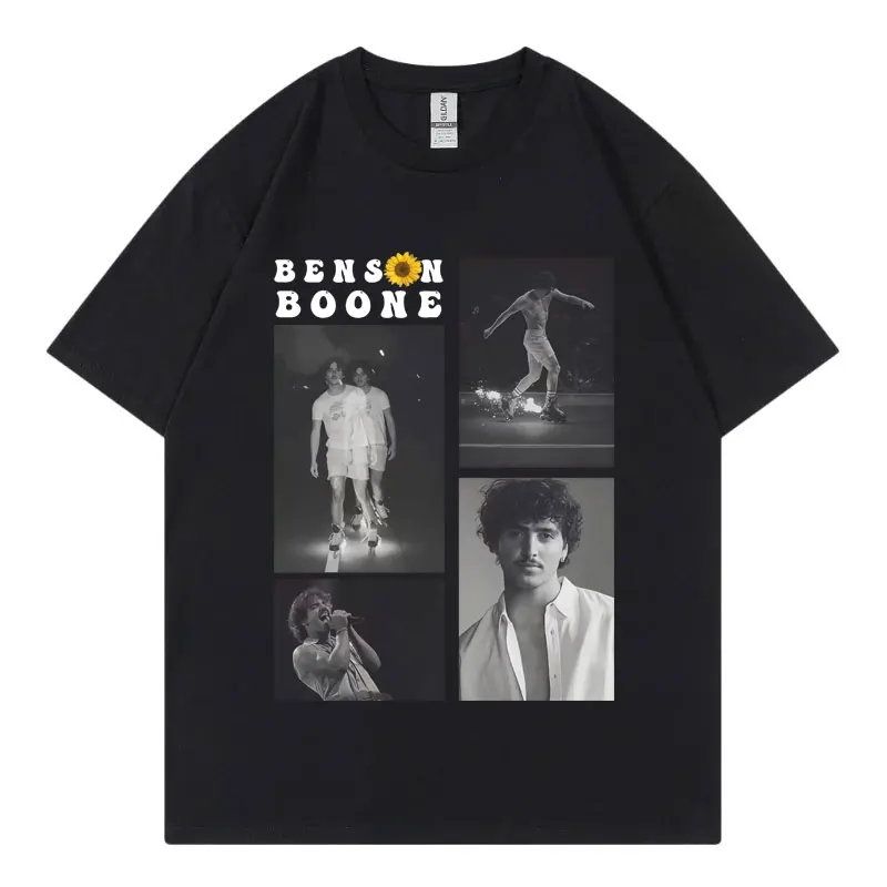 

Singer Benson Boone Graphic T Shirts Concert Tour 2025 Fan Gift T-shirt Men Women Clothing Fashion Vintage Short Sleeve T-shirts