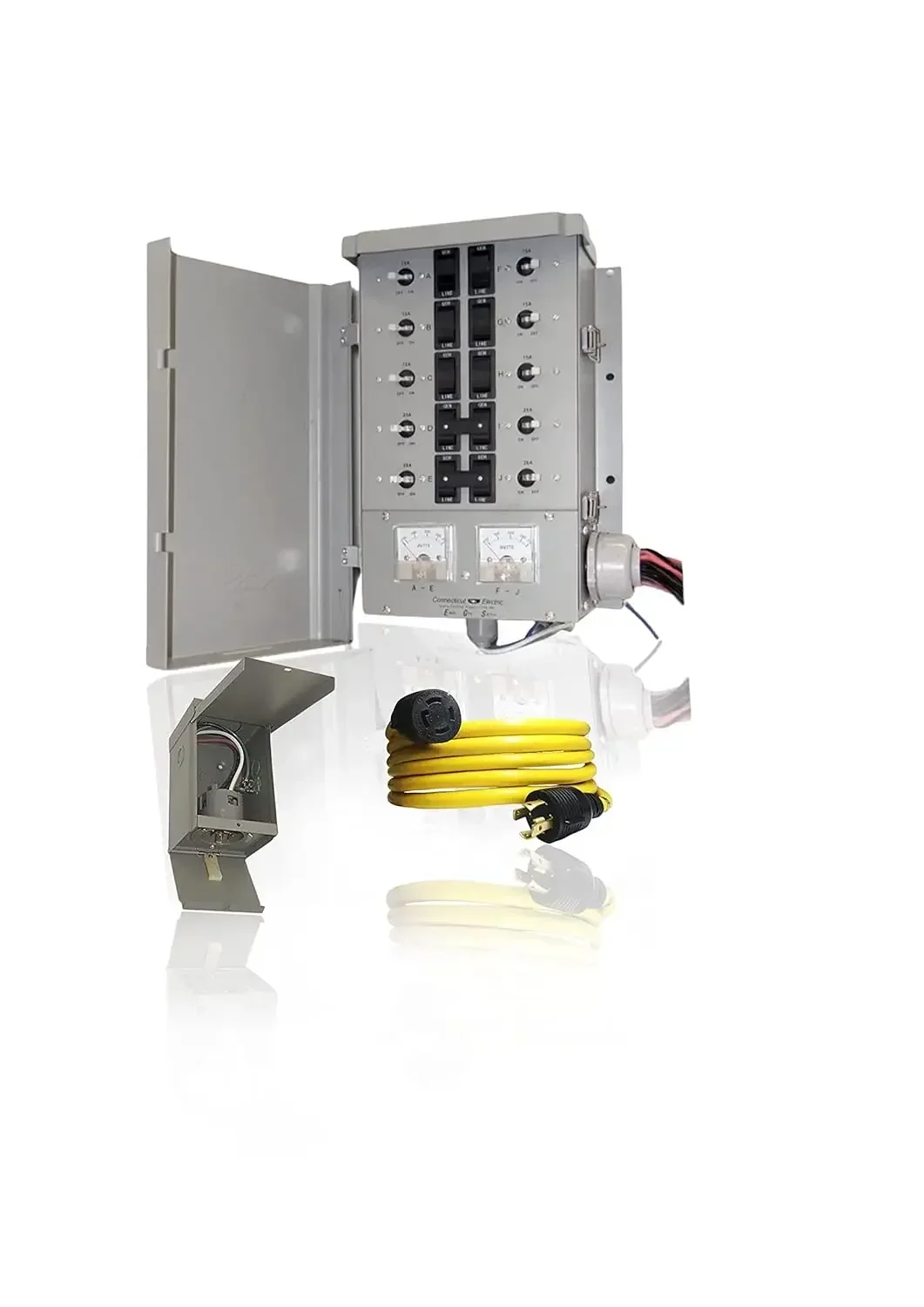 % A para switch transferencia Manual EmerGen elétrico, gerador portátil de 30 amperios, cabo de 25 pies, 10 circuitos