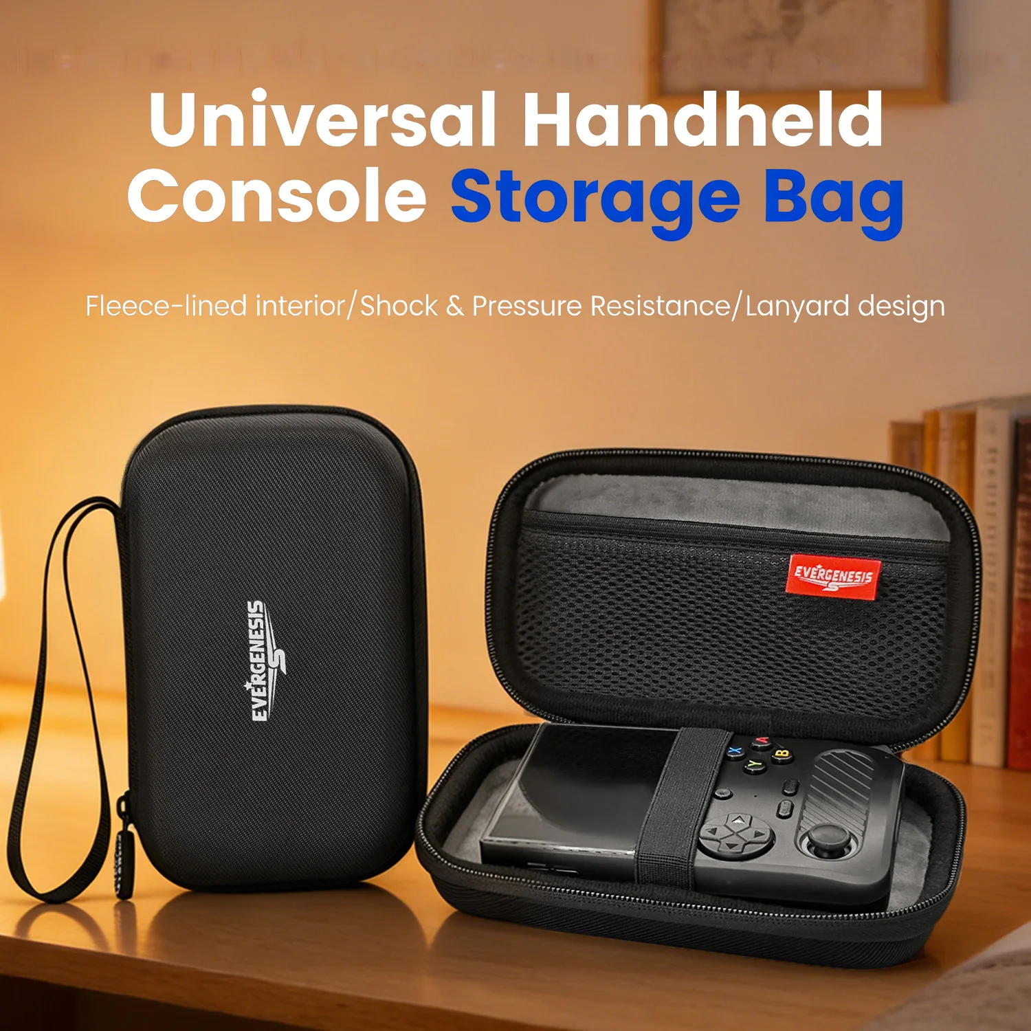 Premium EVA-Aufbewahrungstasche für R36S/Ultra R39MAX RG35XX Stoßdämpfende, sturzsichere Hartschalen-Tasche Retro-Handheld-Zubehör