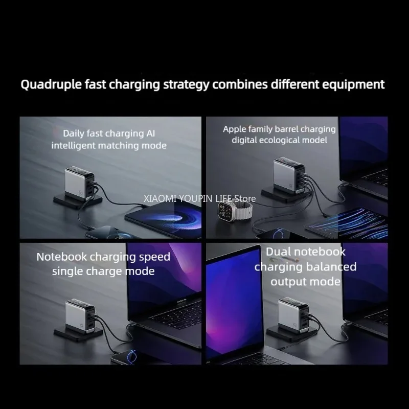 Xiaomi 10 GaN Super Charger Ultra AD 1204U USB-C充電器 タッチキー画面表示 安全温度制御 急速充電器 新品