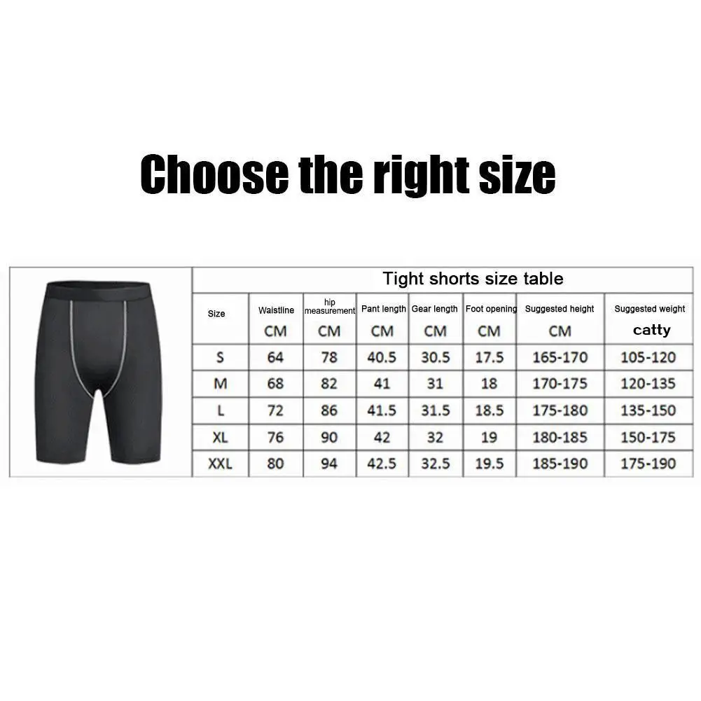 Men‘s Compression Short Pants Elastic Quick Dry Running Fitness Shorts With Pocket Big Size Black Tight Gym Training Pants image 6