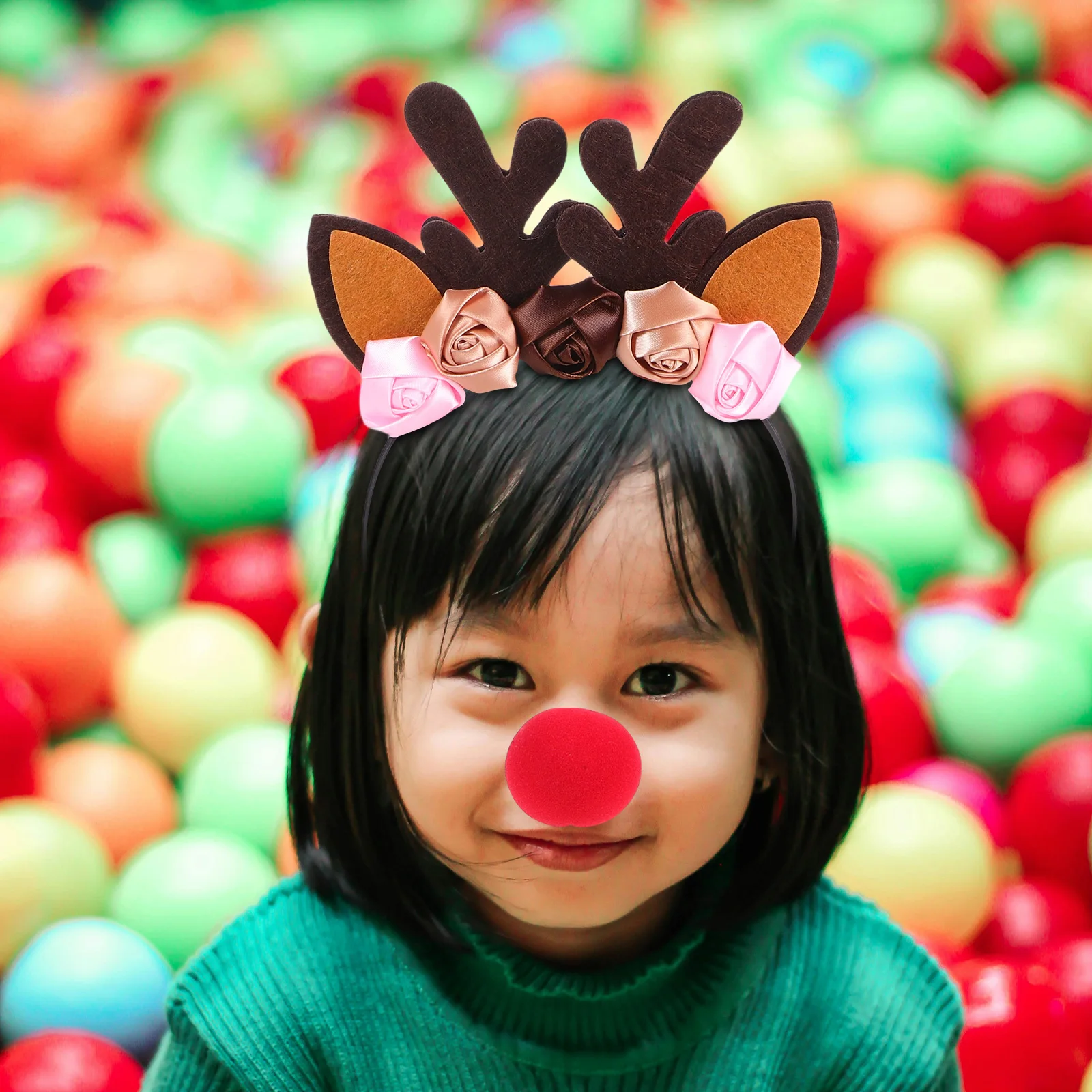 

Elk Show Decoration Antlers Headband Headwear Headbands Decors Animal Costume for Cosplay Animals Supplies Clothing Set