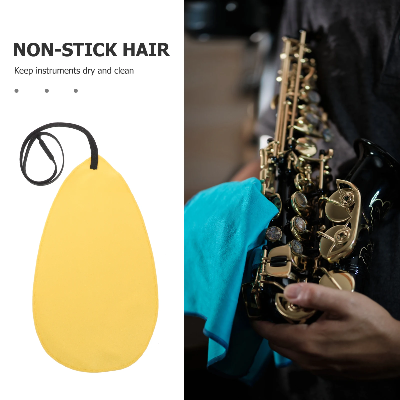 

3Pcs Flute Clarinet Saxophone Cleaning Cloth Music Instrument Care Soft Microfiber Cloth Maintenance Accessory