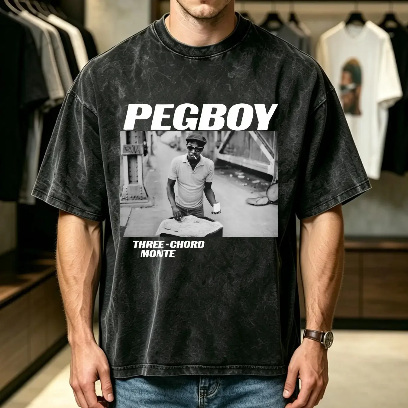 washed T Shirt Pegboy Indie Hardcore Punk Rock Bands long or short sleeves vintage Washed designer clothes graphic homme