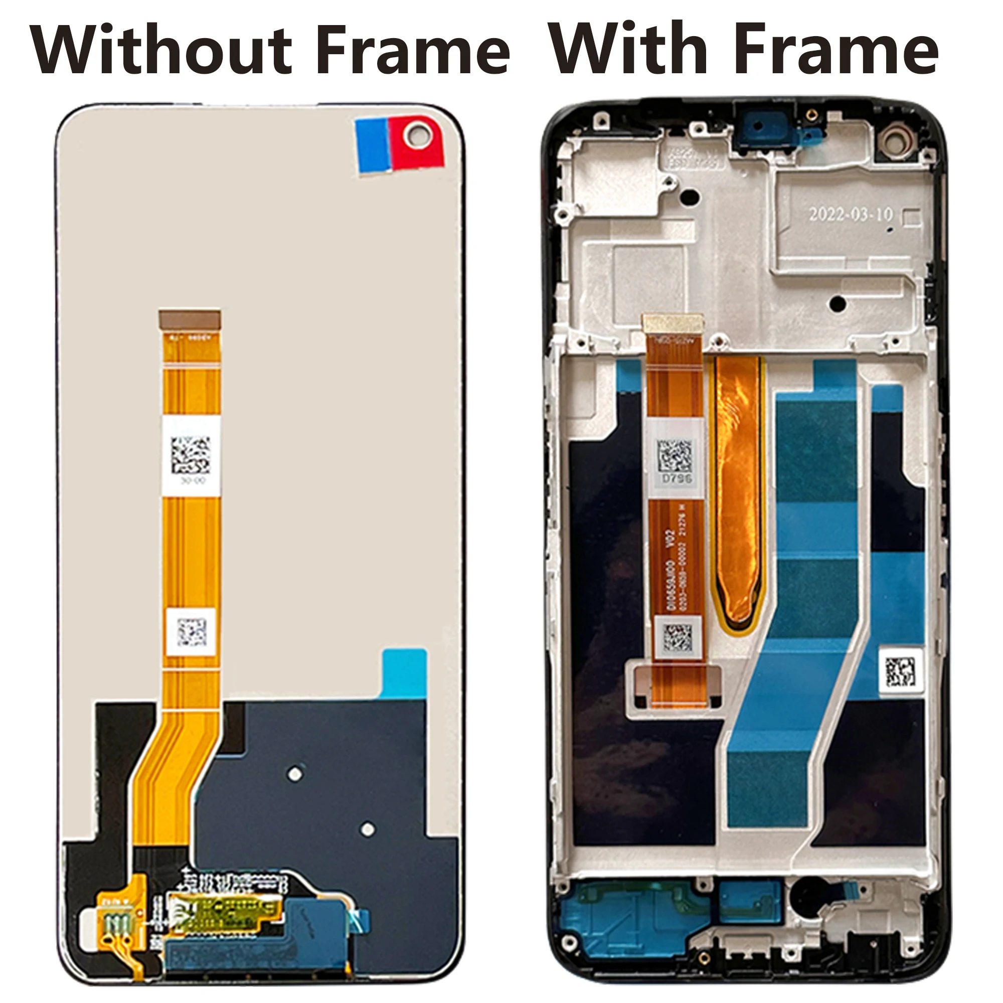 Original For Oppo Realme 9 Pro Full With Frame LCD Display RMX3472 Touch Screen Panel Digitizer Assembly Replacement Repair Part