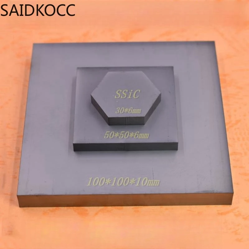 Hexagonal silicon carbide ceramic sheets high-temperature resistant and wear-resistant experimental plates fired plates