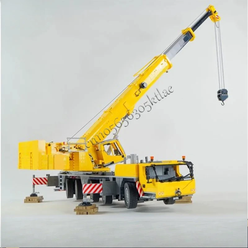4599PCS MOC City Engineering 1:24 scale Liebherr LTM 1250-5.1 Crane Model DIY Creative Ideas Technology Toy Assembly Puzzle Gift