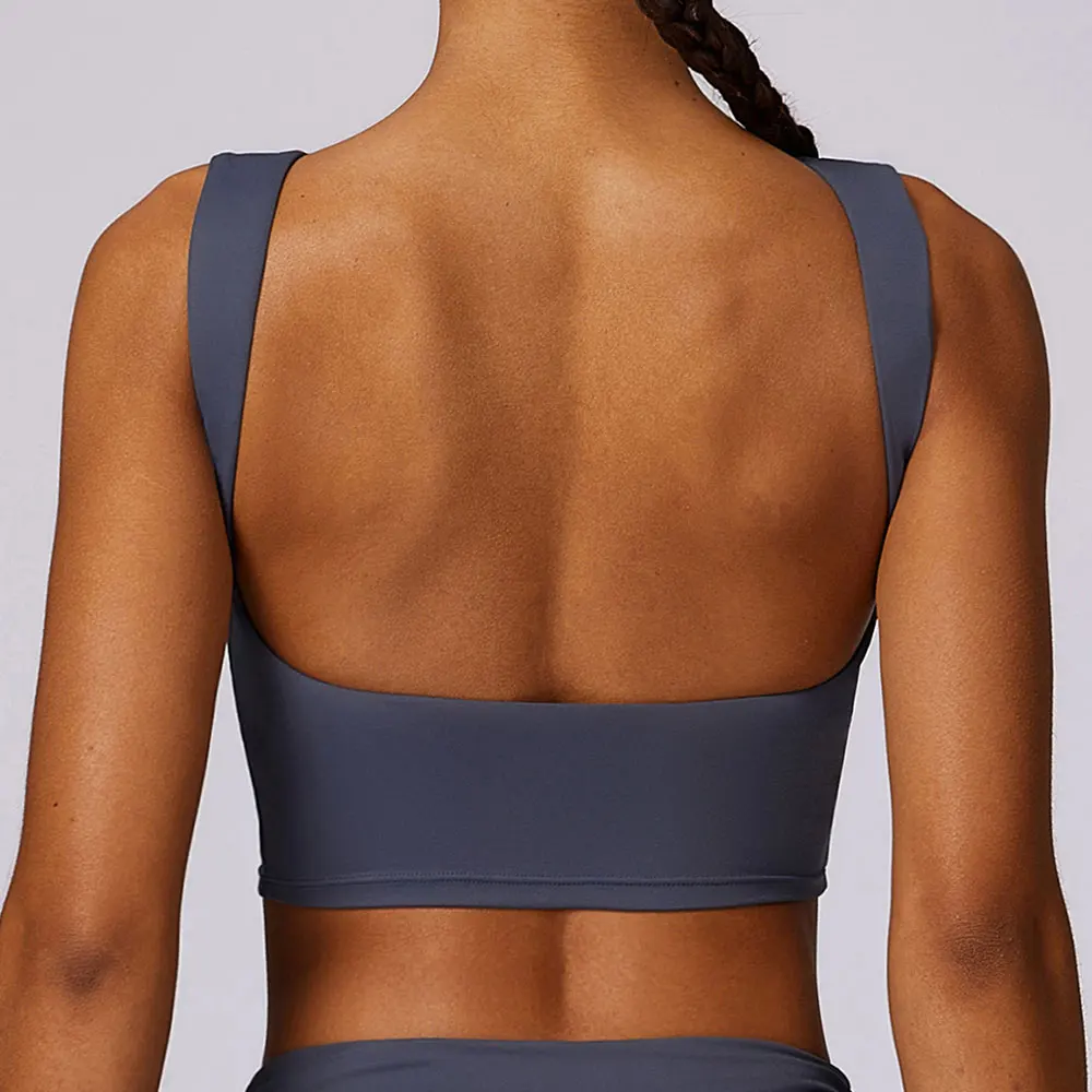 Sutiãs esportivos à prova de choque para mulheres, Yoga Top, Ginásio Running, Fitness, Workout Underwear, Sportswear feminino, Colete alto, de secagem rápida