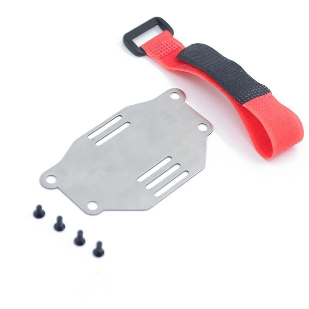 Battery Mounting Plate Tray Metal Battery Expanding Board Holder Relocation for 1:10 RC Crawler TRAXXAS TRX-4