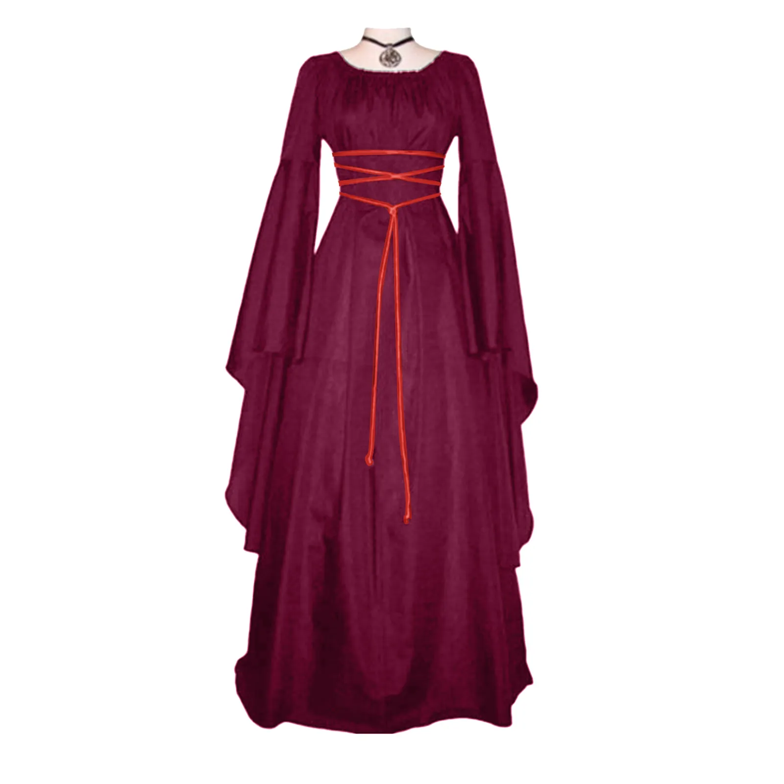 Vestido de bruja Medieval para mujer, Cosplay de vampiro, novia, Halloween, carnaval, fiesta, actuación, ropa nueva, disfraces de la Edad Media, 2023