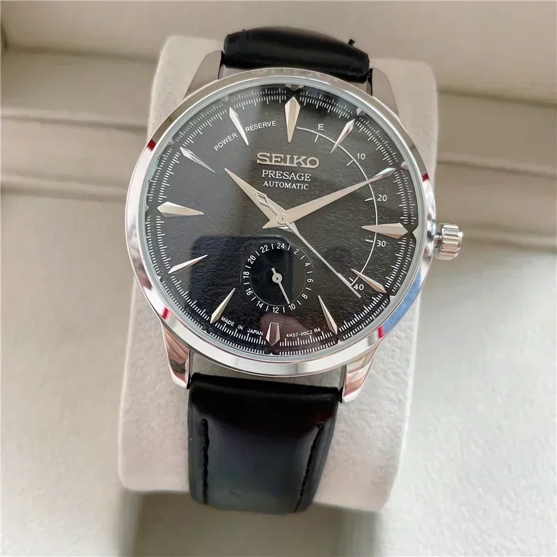 SEIKO Watch PRESAGE Series Original Exquisite Dial Couple Watches Creative Dial High Quality Leather Multifunctional WristWatch