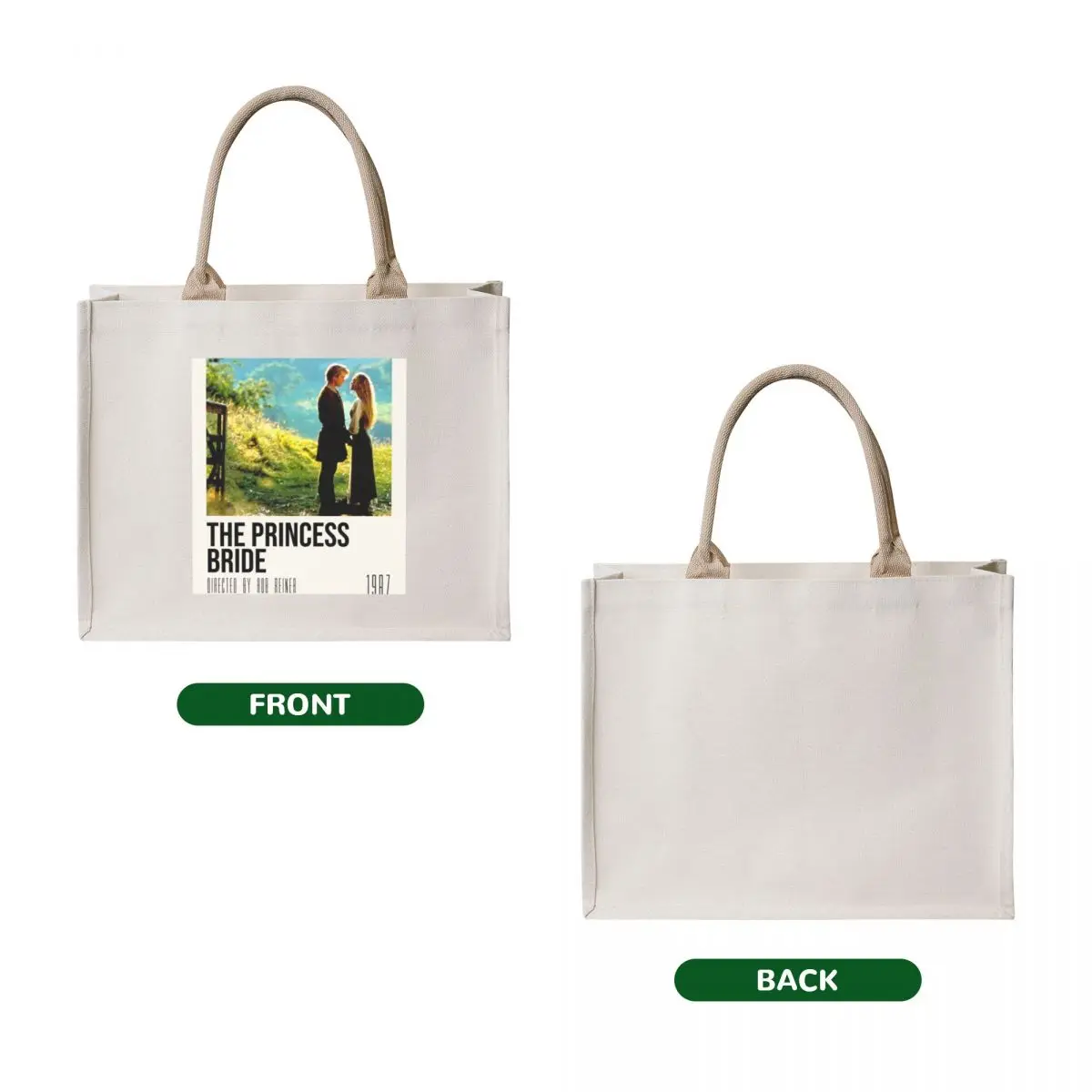 The Princess Bride Movie Poster Classic Tote Bag woman shopping bag canvas tote bags Cloth bags