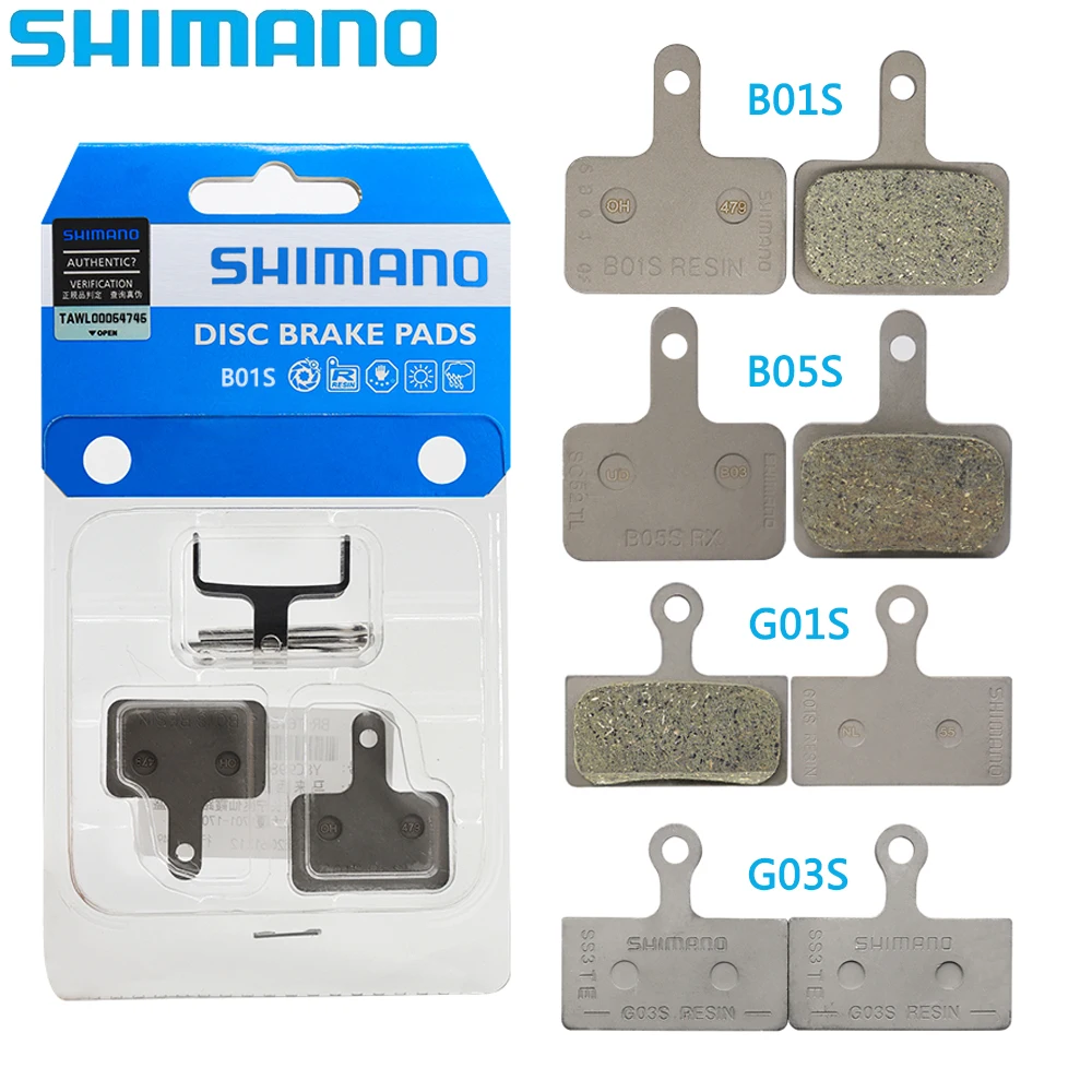 SHIMANO G01S G03S B01S B05S Disc Brake Pads Resin For 2-piston Brake Caliper Compatible BR-M485 M445 M446 M447 M395 M355 M575