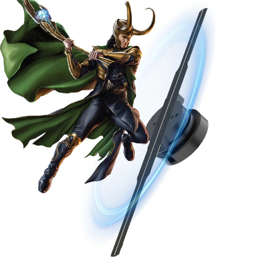 

Explosive 3d holographic fan screen new HD version naked eye HOLOGRAM LED FAN transparent screen advertising light factory