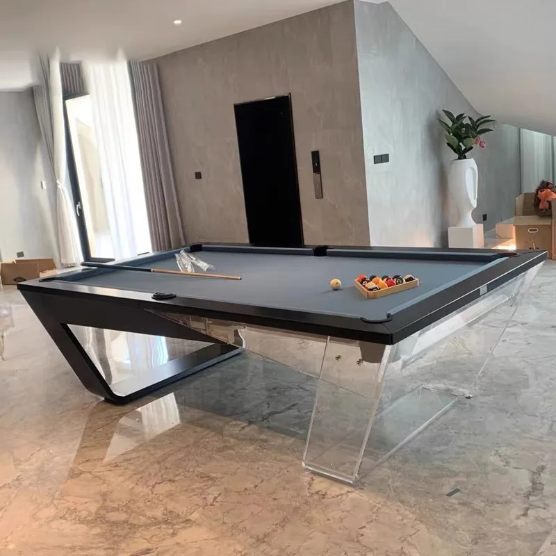 British Standard 9-Ball Pool Table, Solid Wood, High-End American Style, Designer Home Billiard Table, Premium Quality