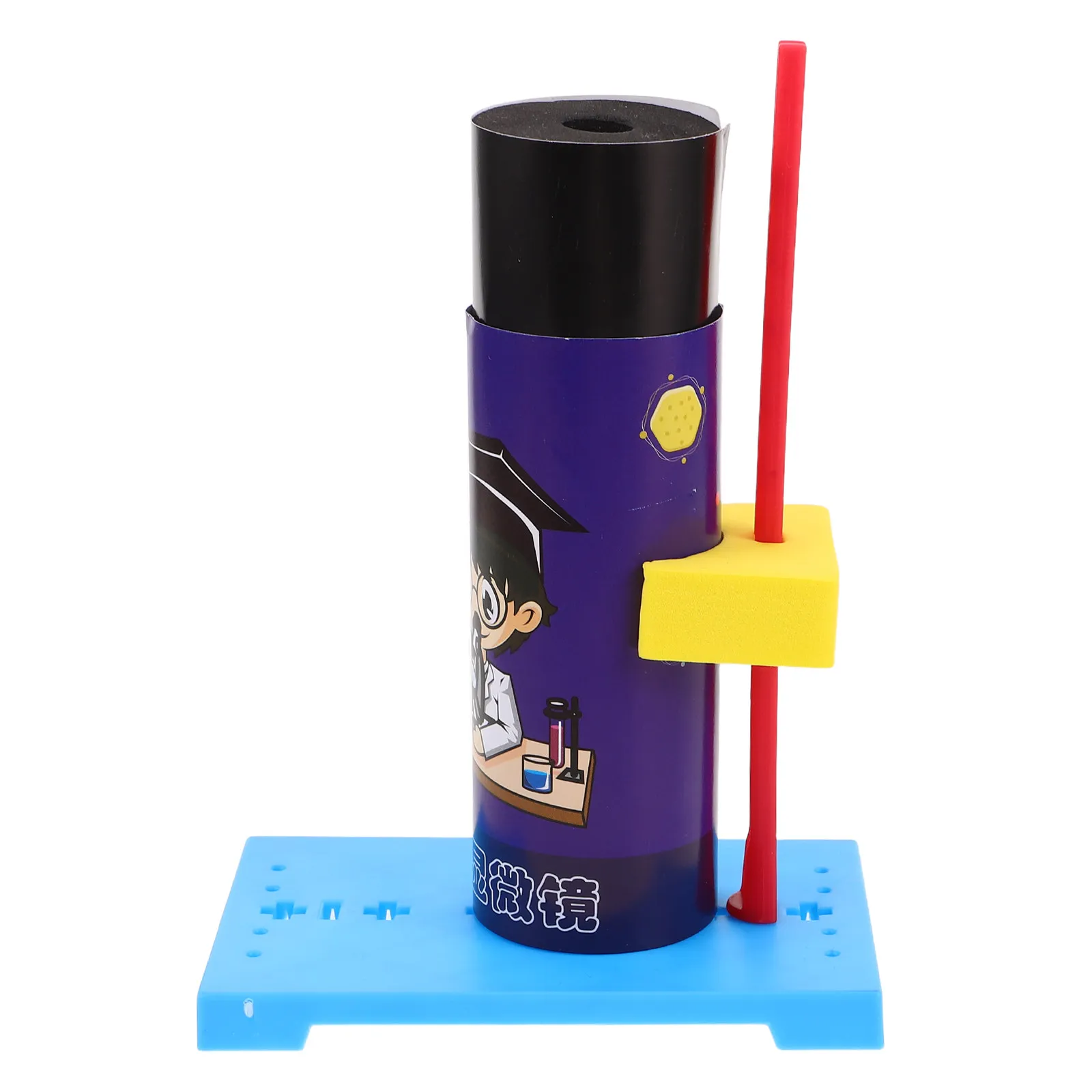 1Set Microscope Experiment Kit DIY Self Assembly Educational Science Learning Tool for Kids Students Portable Handheld Beginner