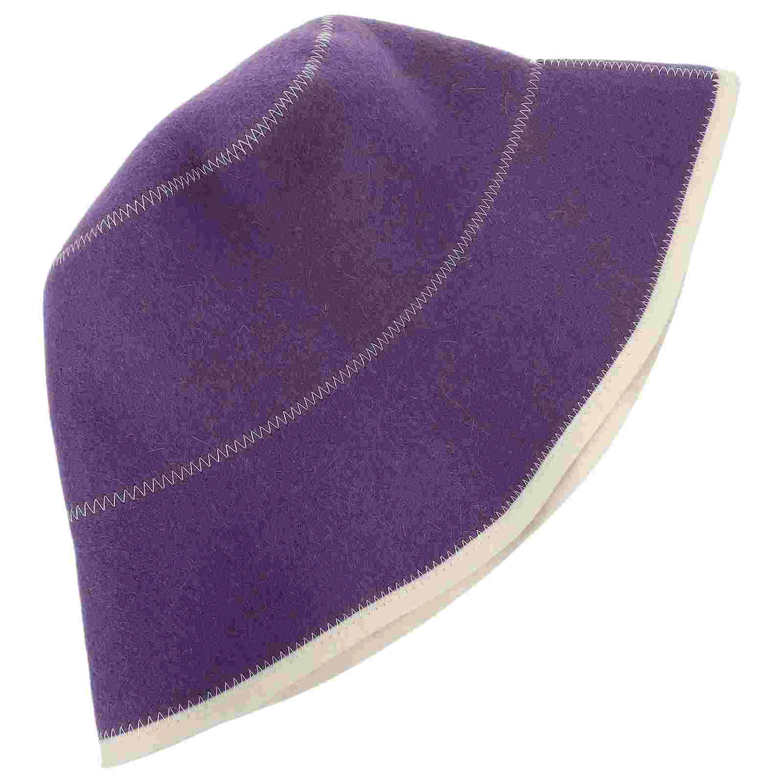 Caps Sauna Hat Household Bath Stylish Fashion Accessories Purple Breathable for Men Comfortable