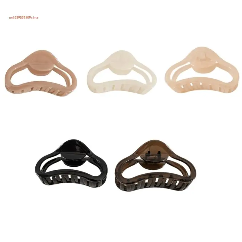 Jelly Translucent Color Hair Claw Clip Strong Clasp Barrettes Nonslip Jaw Clip Daily Use Hair Claw for Thin Hair