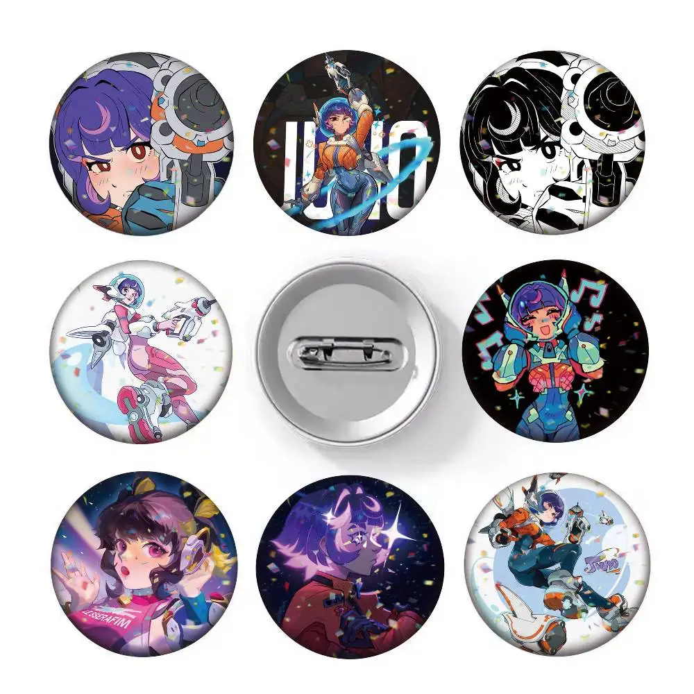 Game Overwatch Juno 25 32 44 58 75mm Badges Personalized Round Brooches Pins Accessory Gift