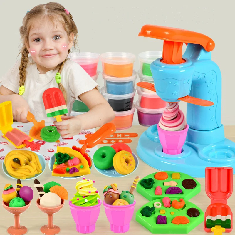 32PCS Clay Mold Set Plasticine Special Plastic Mold Children\'s Play House DIY Clay Belt Tools Children\'s Early Education Toys