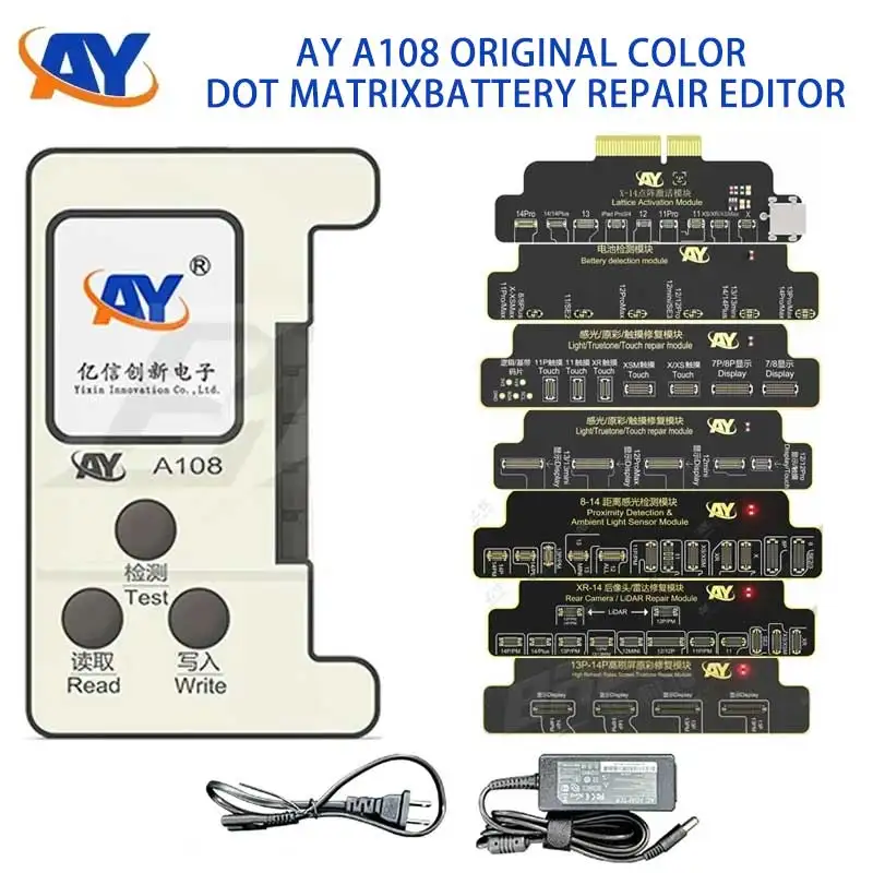 

AY A108 Original Color Dot Matrix Repair Module for IPhone X-15PM Original Color Face ID Repair Battery Data Modification Tool