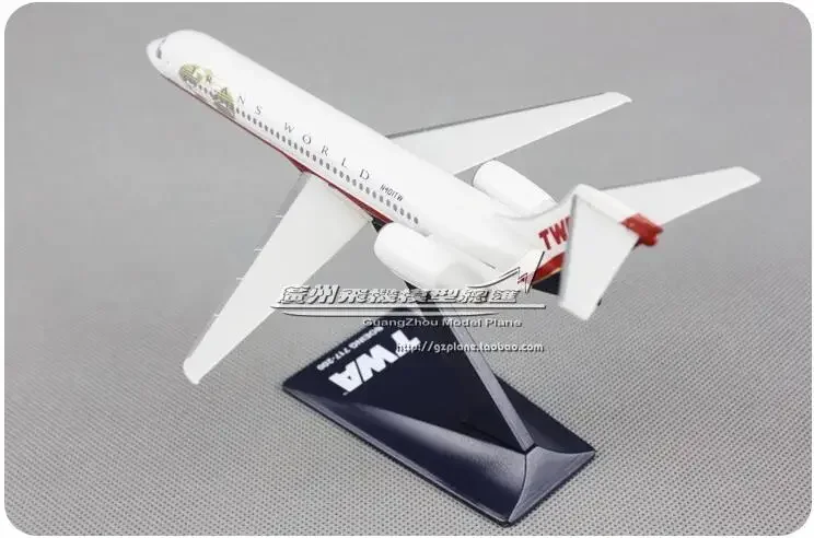 19cm plastic AIR American Airways Plane Model B717-200 TWA Airlines Airplane Model W Stand Aircraft Gift