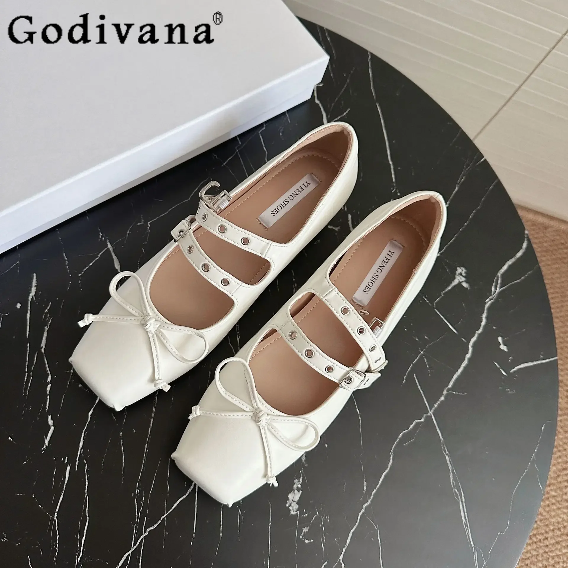 

5Cm Bow French Mary Jean Shoes Women's Head Ballet Shoes High Heels Pumps Women Shoes