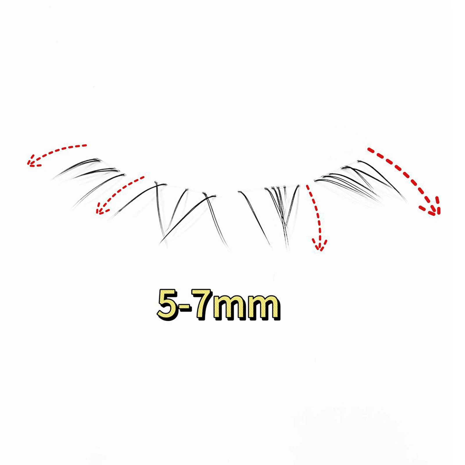 10 صفوف من الرموش الصناعية على طراز المانغا الطبيعية ذاتية اللصق خفيفة الوزن ثعالب سفلية رموش اصطناعية تمديد مكياج عيون مثالي