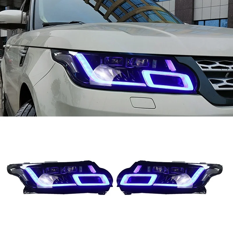 Suitable for 2014-2017 Sport Modification Upgrade 2018 New Headlights Flowing Headlights Front Headlights