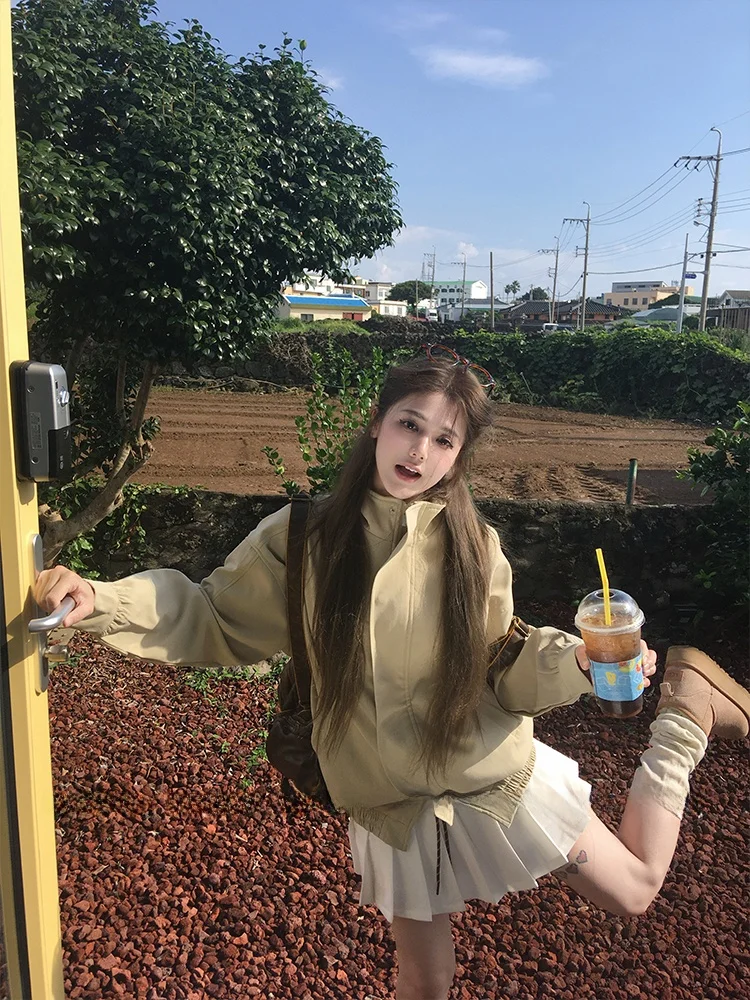 Nordischer Retro-Stehkragen-Mantel für Damen, Vielseitige Arbeitskleidung für die Herbstsaison, Modische Oberbekleidung