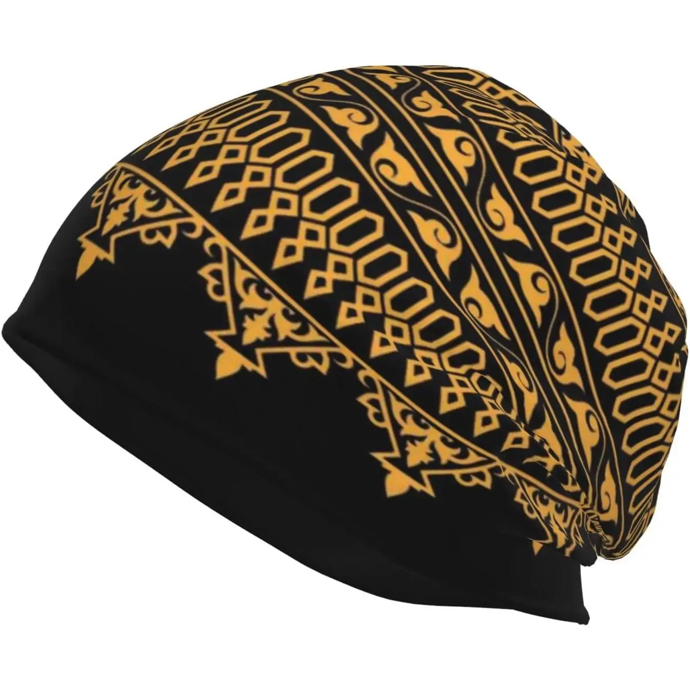 

African Slouchy Beanie Hat Adults Stretch Knitted Skull Beanies Cap Winter Hats Outdoor for Women Men Daily Wear Camping Knitted