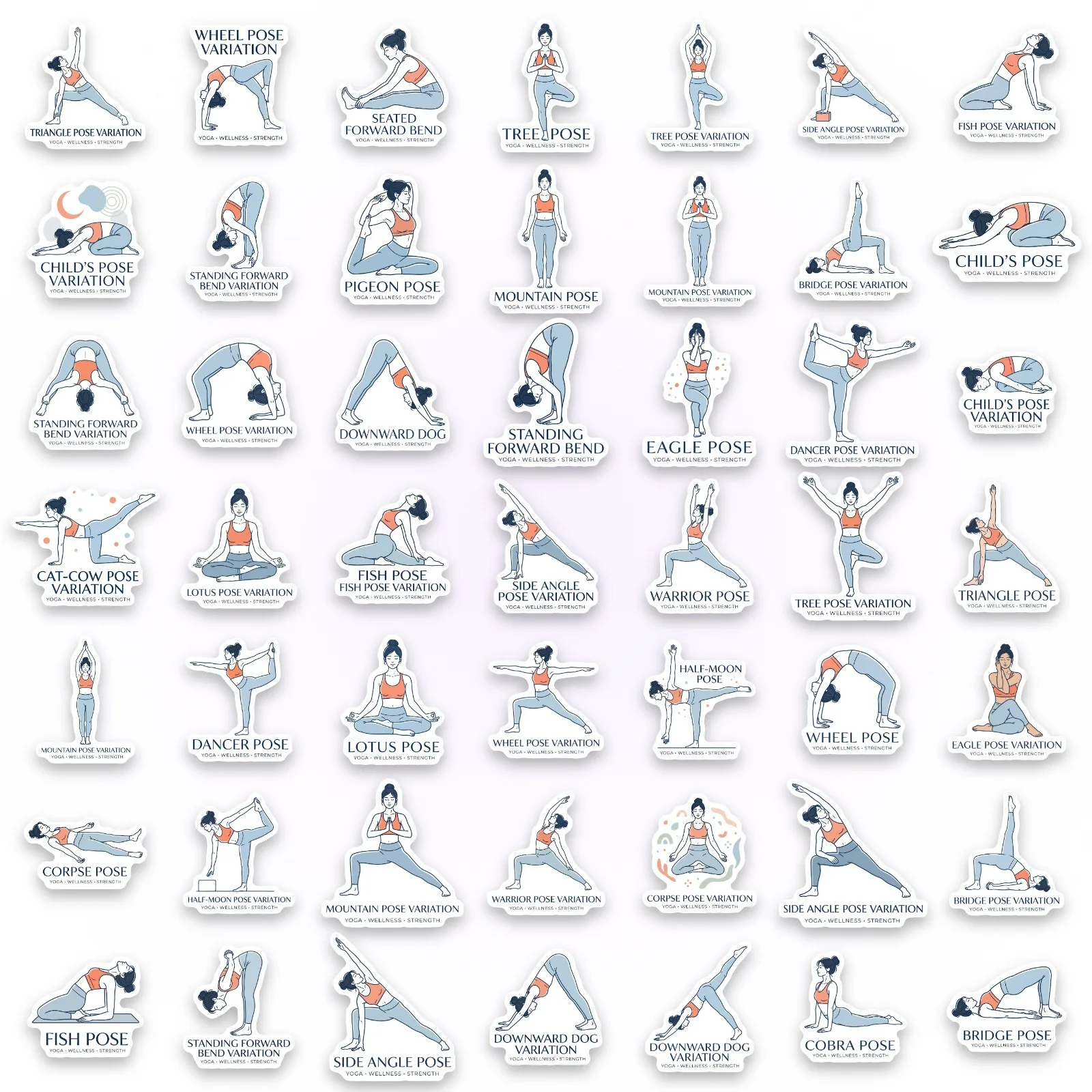 50-Pack Waterproof Yoga Fitnes - огляд і ціна Yoga Fitness Journal