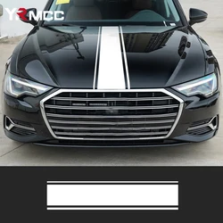 Car Hood Stickers PVC Engine Bonnet Cover Decals Cars Door Side Stripe Skirt Sticker 3 Colors for Auto Decoration Accessories