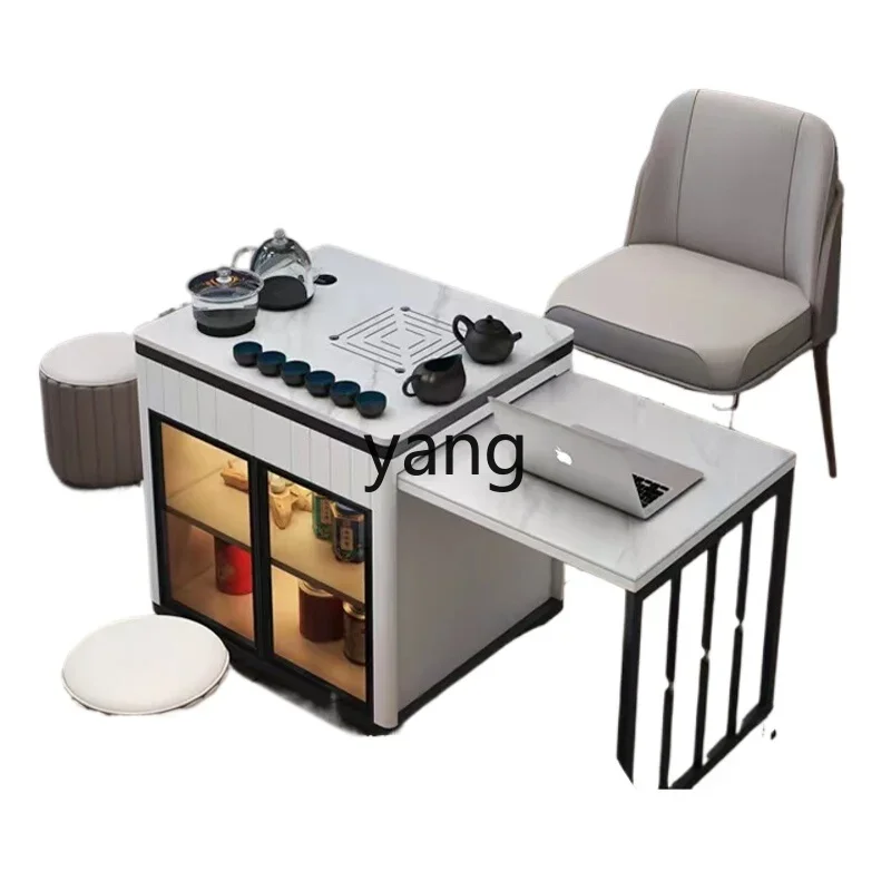 

CCL removable household kung fu tea table simple small apartment balcony living room tea making tea water cabinet