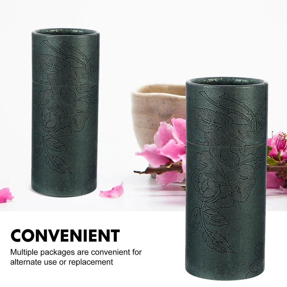 

15 Pcs Essential Oil Bottle Packaging Boxes 20ml Dark Green Round Gift Boxes Tea Leaf Jars Storage Tubes Multipurpose Containers