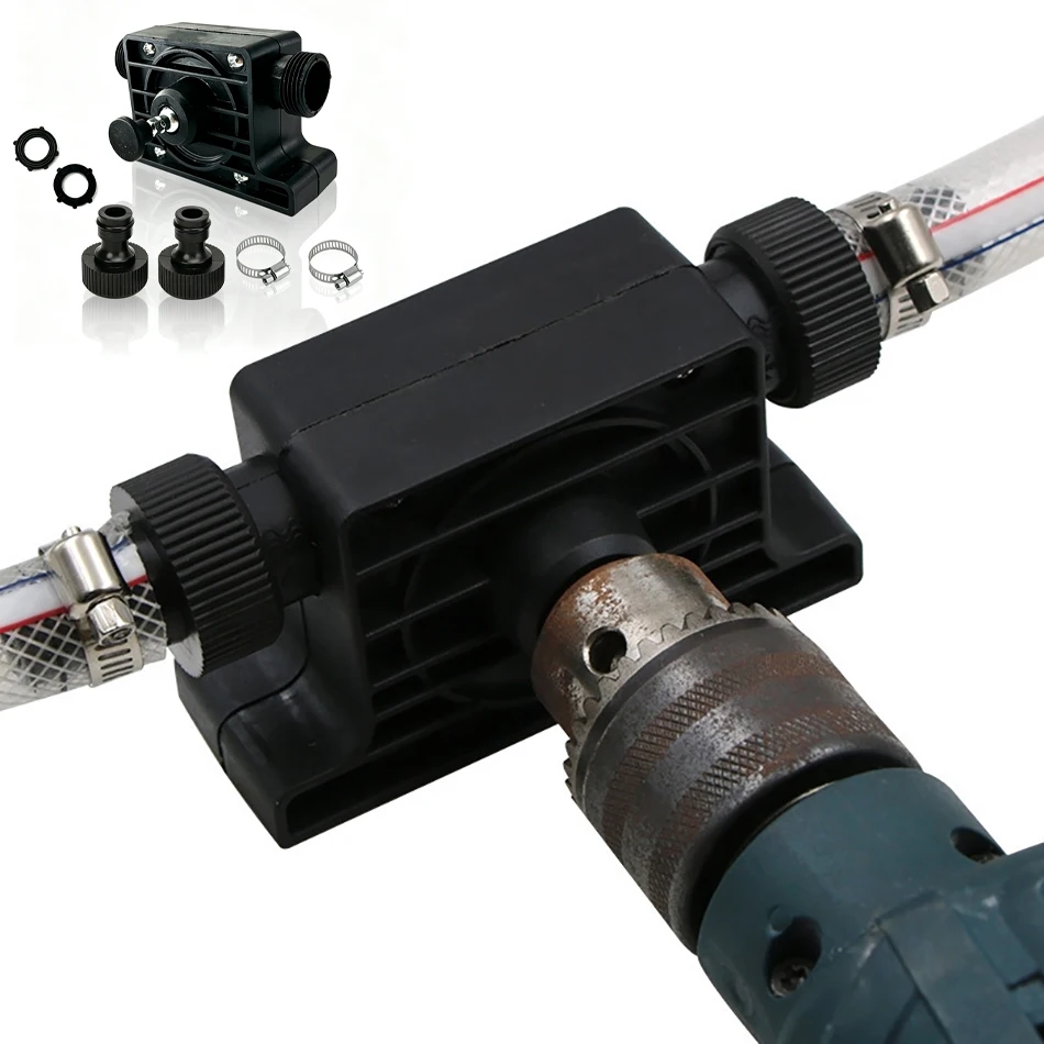 Mini Portable Electric Drill Pump Self Priming Transfer Pumps Oil Fluid Water Pump Suit for All Drill Chucks