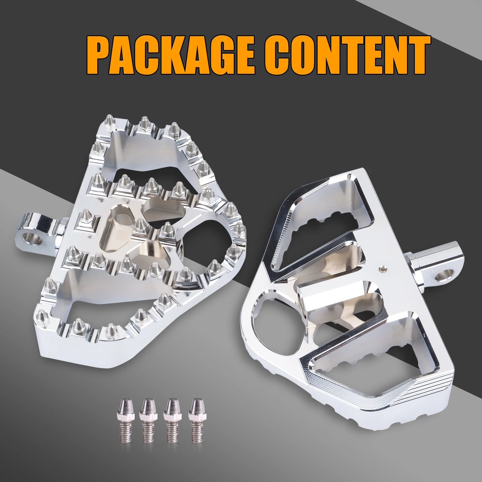 MX 360°Roati Motorcycle Parts Foot Pegs Footrest Pedal CNC Cut Front For H-D Harley Touring Road King Sportster 883 Dyna Softail